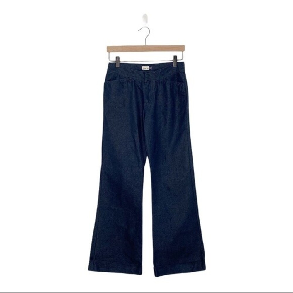 GAP Women's Wide Leg Jeans Size 2 Trouser Flare Dark Blue Vintage